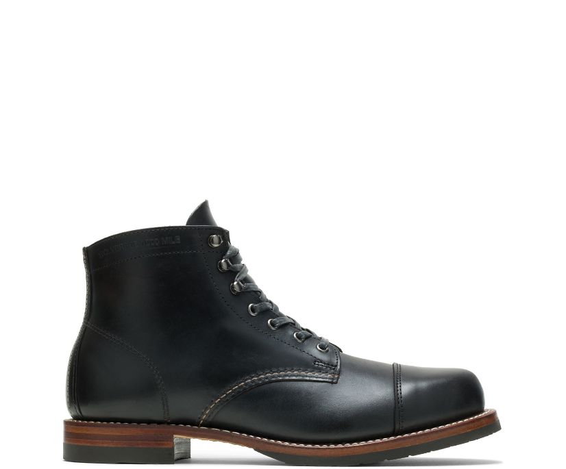 Bottes Wolverine 1000 Mile Cap-Toe Classic Homme - Noir (GPQ524816)